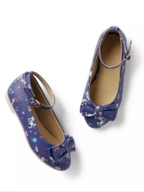 NWT Disney Snow White Janie & Jack Bow Flats Size 7 Girls